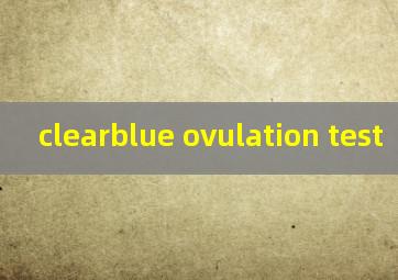  clearblue ovulation test
